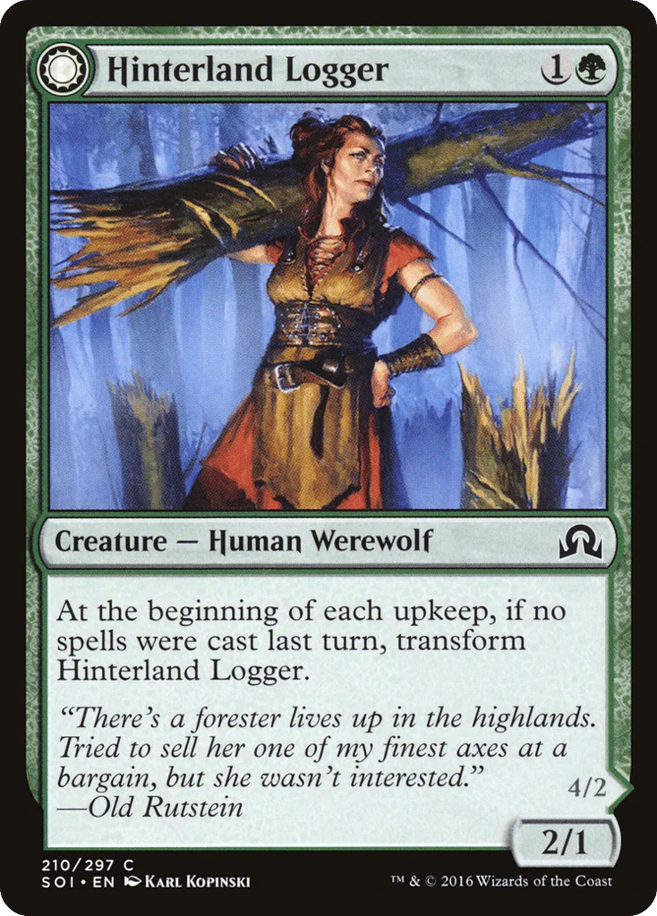 Hinterland Logger // Timber Shredder · Shadows over Innistrad