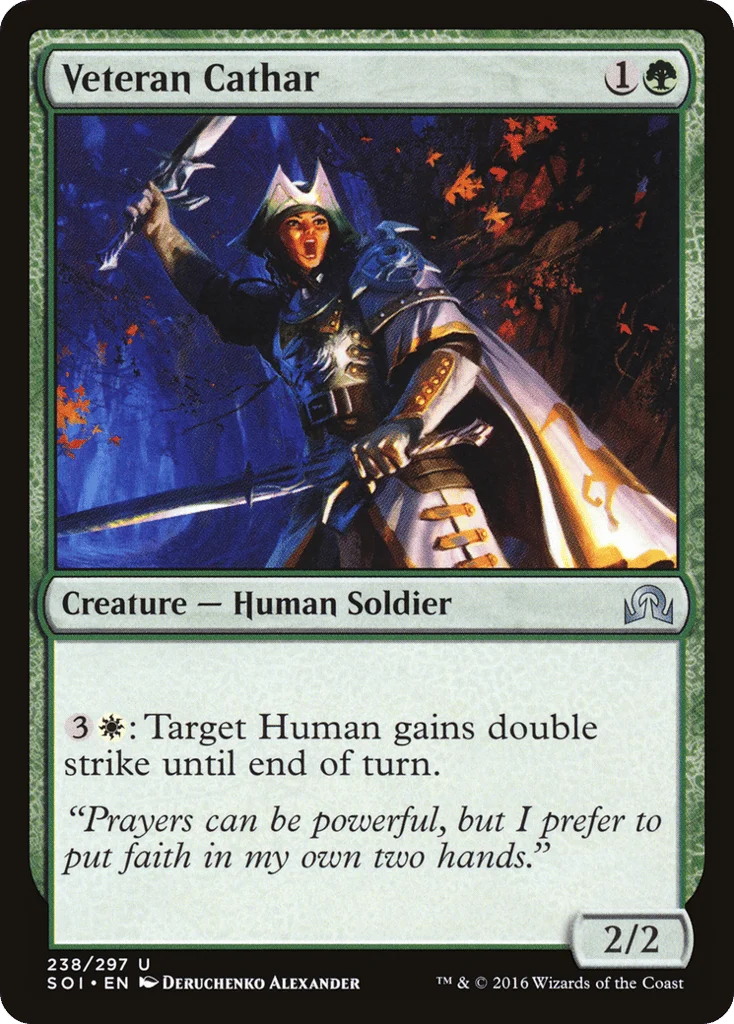 Veteran Cathar · Shadows over Innistrad