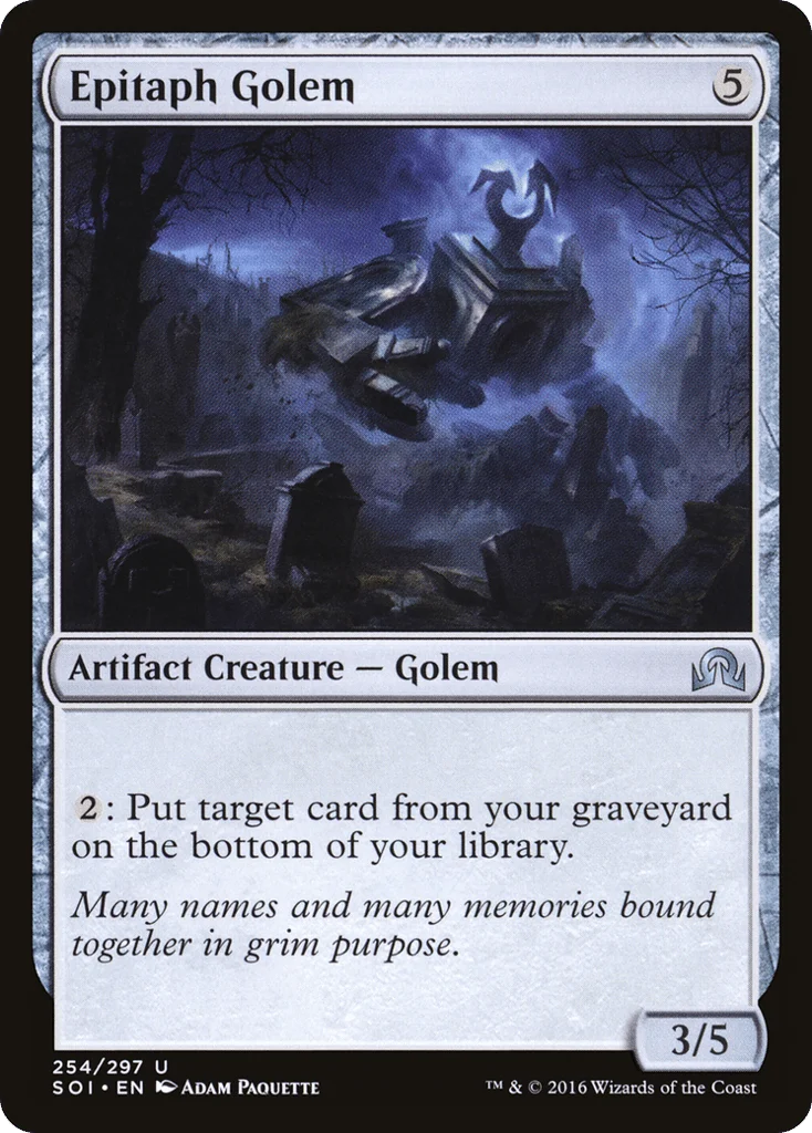 Epitaph Golem · Shadows over Innistrad