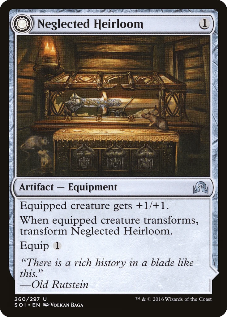 Neglected Heirloom // Ashmouth Blade · Shadows over Innistrad