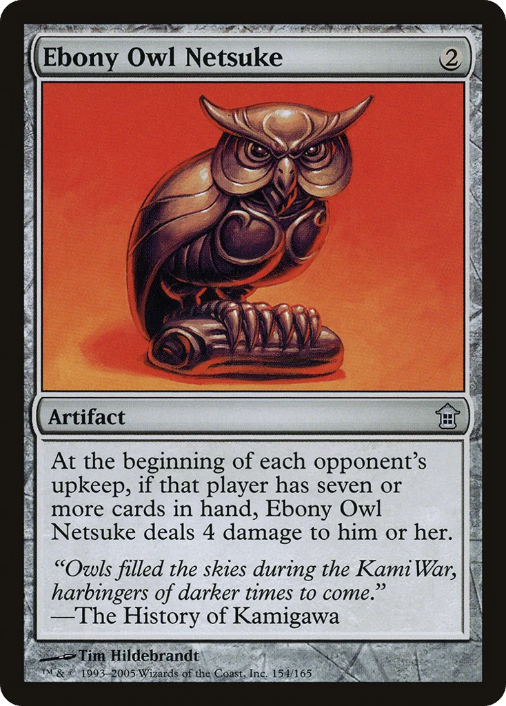 Ebony Owl Netsuke · Saviors of Kamigawa
