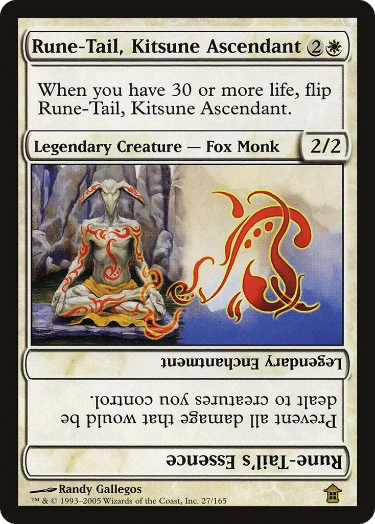 Rune-Tail, Kitsune Ascendant // Rune-Tail's Essence · Saviors of Kamigawa