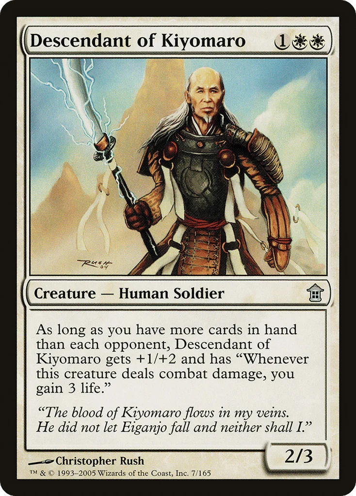 Descendant of Kiyomaro · Saviors of Kamigawa