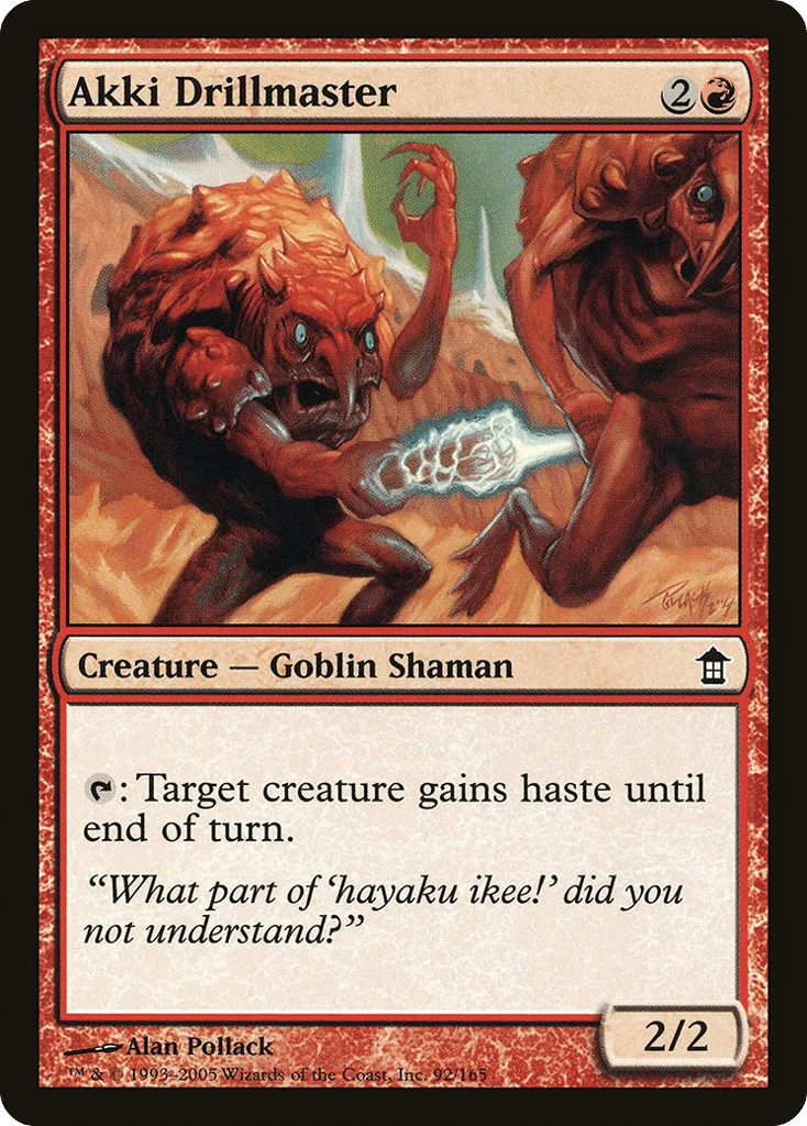 Akki Drillmaster · Saviors of Kamigawa