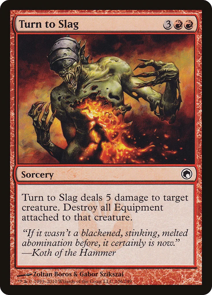 Turn to Slag · Scars of Mirrodin