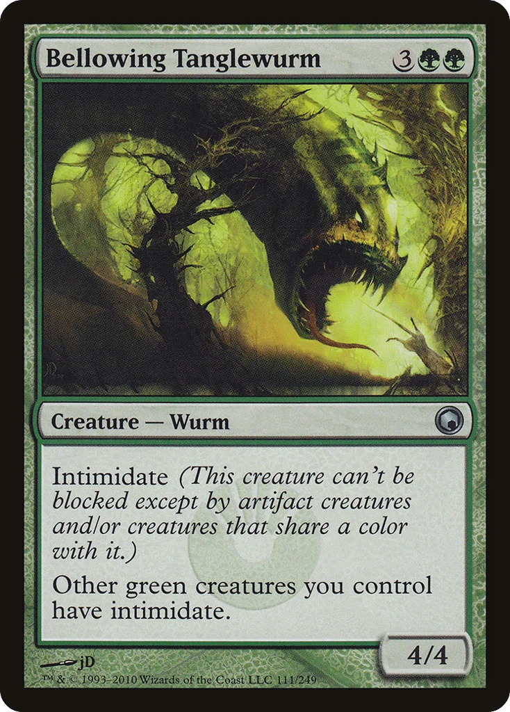 Bellowing Tanglewurm · Scars of Mirrodin