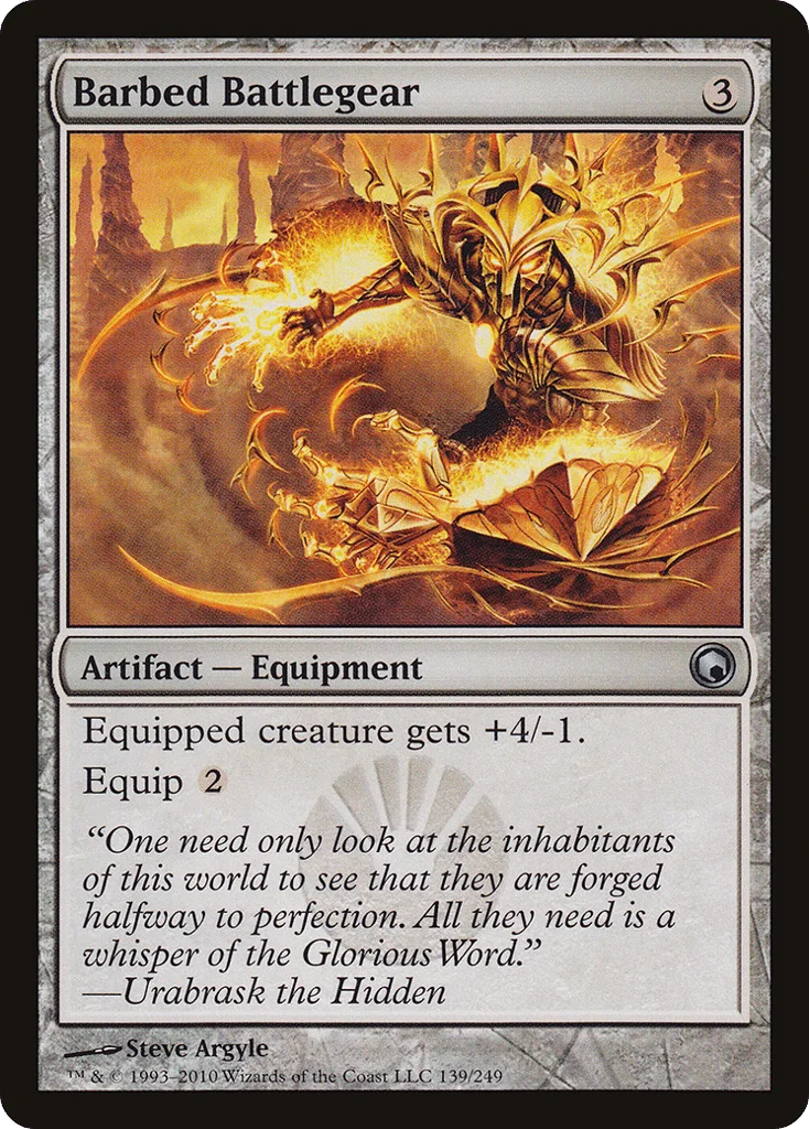 Barbed Battlegear · Scars of Mirrodin