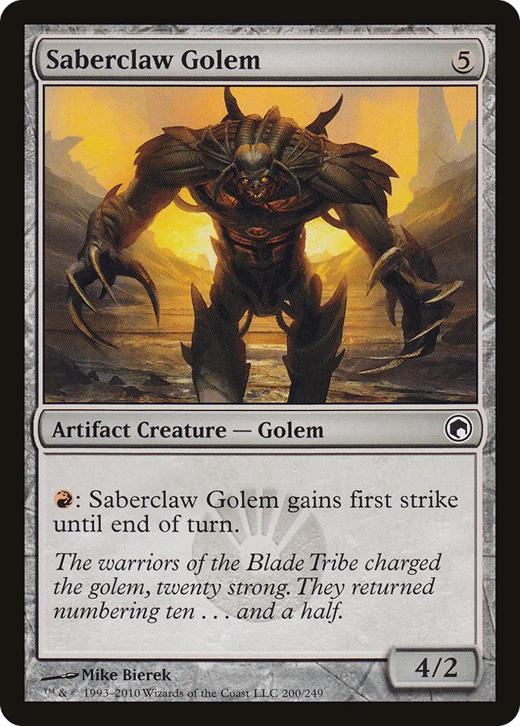 Saberclaw Golem · Scars of Mirrodin