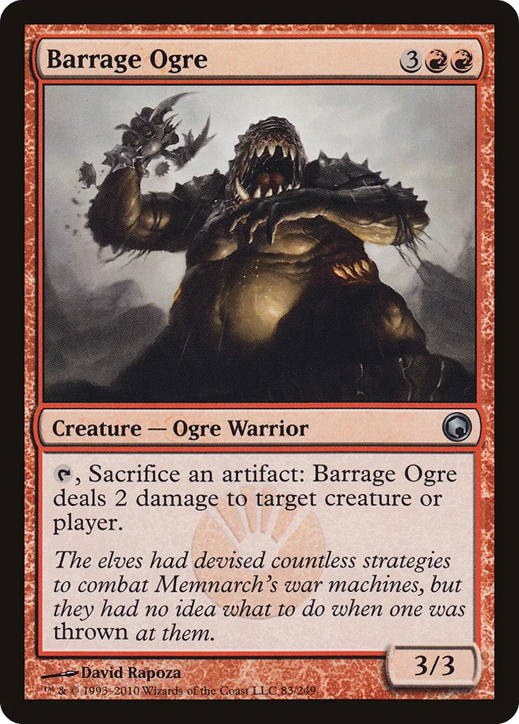 Barrage Ogre · Scars of Mirrodin