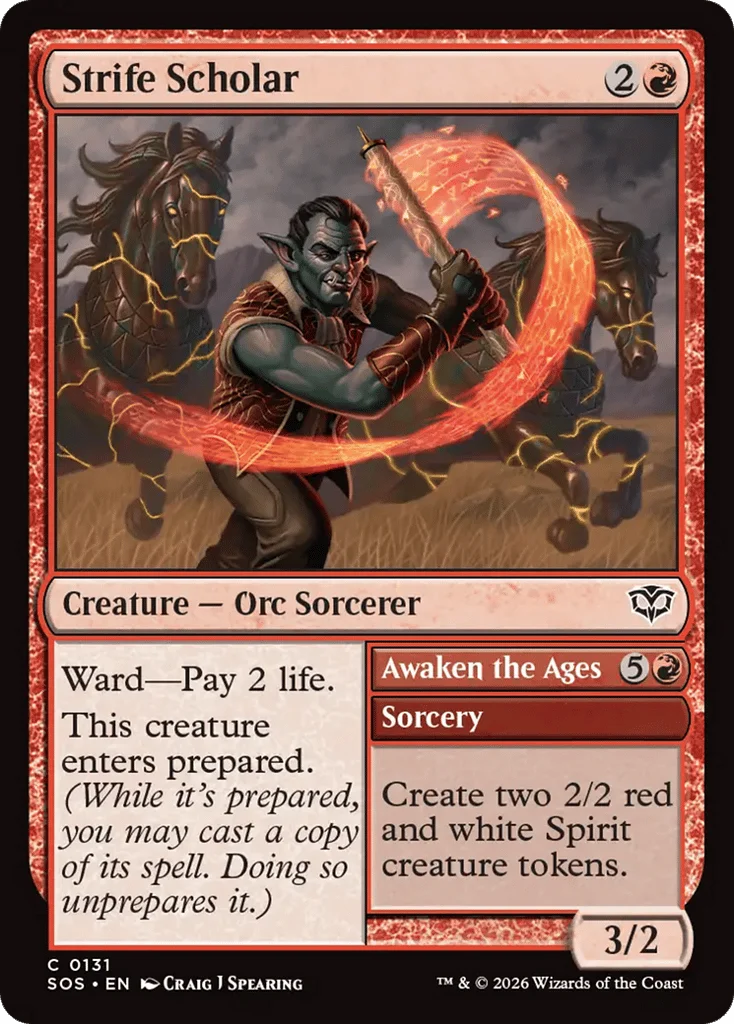 Strife Scholar // Awaken the Ages · Secrets of Strixhaven