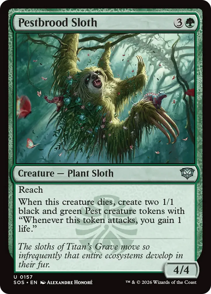 Pestbrood Sloth · Secrets of Strixhaven