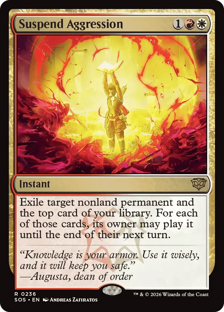 Suspend Aggression · Secrets of Strixhaven