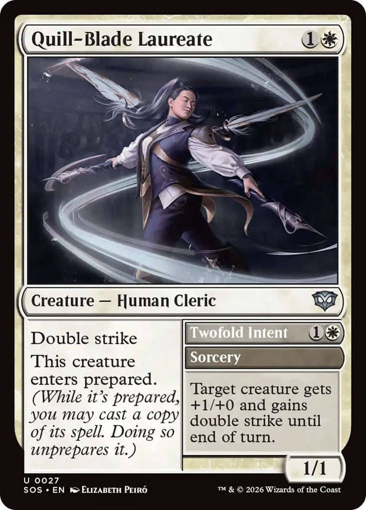 Quill-Blade Laureate // Twofold Intent · Secrets of Strixhaven