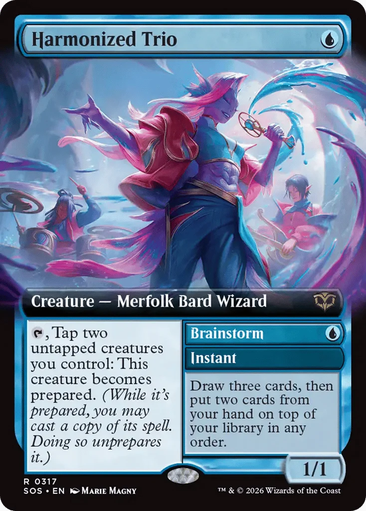 Harmonized Trio // Brainstorm · Secrets of Strixhaven