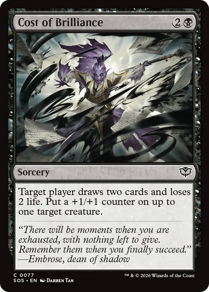 Cost of Brilliance · Secrets of Strixhaven