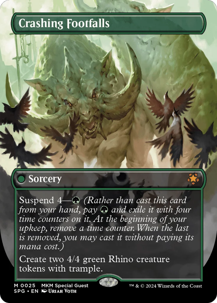 Crashing Footfalls · Special Guests