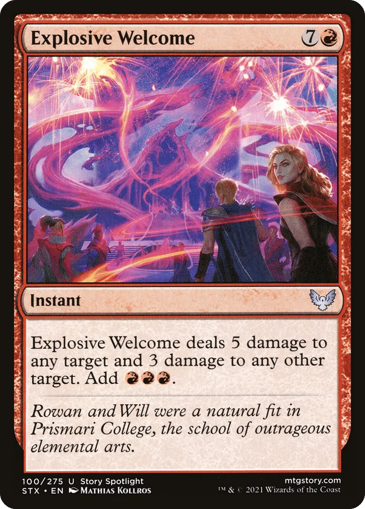 Explosive Welcome · Strixhaven: School of Mages