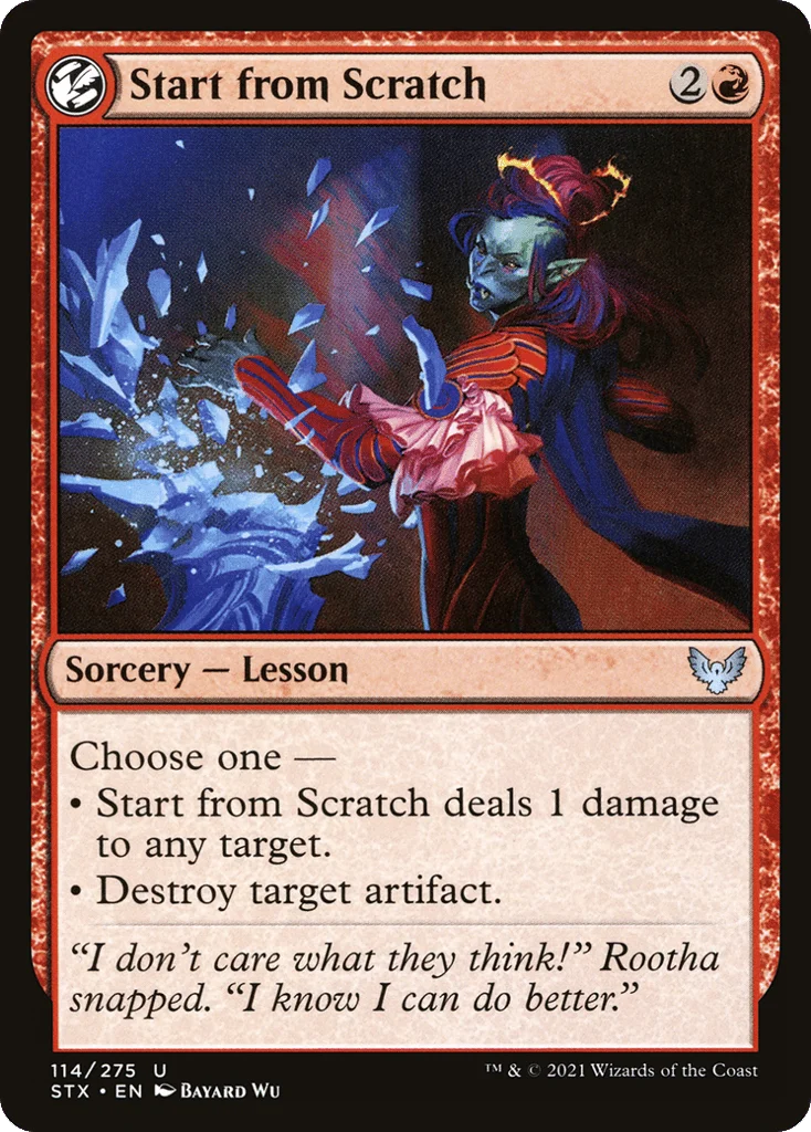 Start from Scratch · Strixhaven: School of Mages