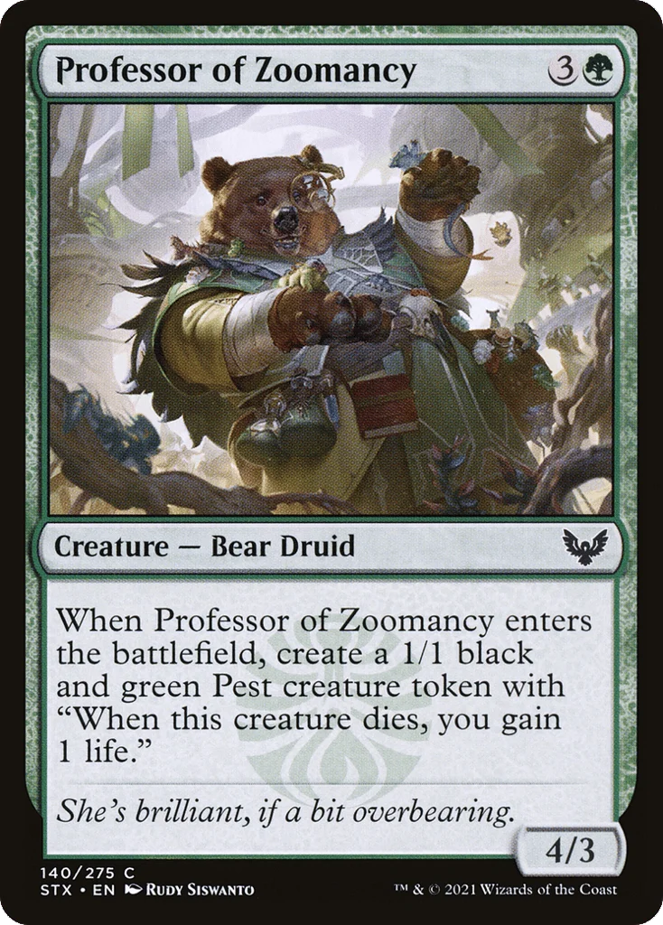 Professor of Zoomancy · Strixhaven: School of Mages