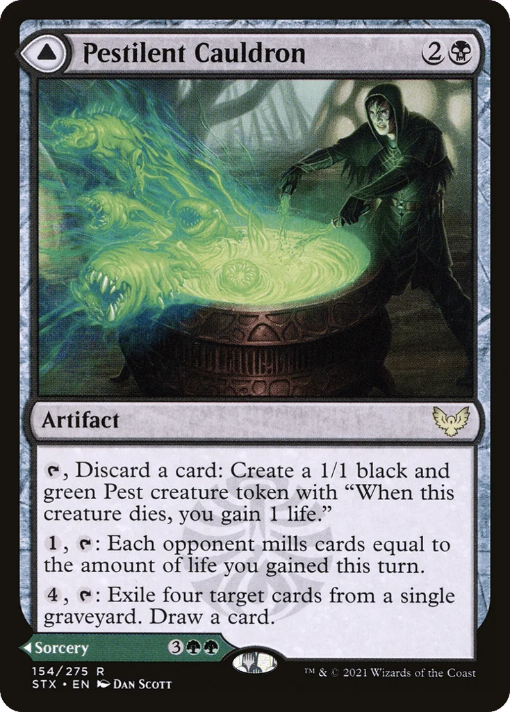 Pestilent Cauldron // Restorative Burst · Strixhaven: School of Mages