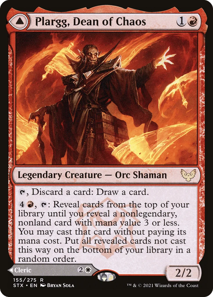 Plargg, Dean of Chaos // Augusta, Dean of Order · Strixhaven: School of Mages