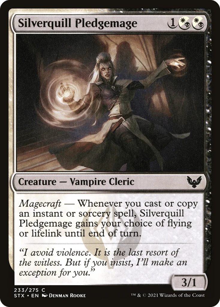 Silverquill Pledgemage · Strixhaven: School of Mages