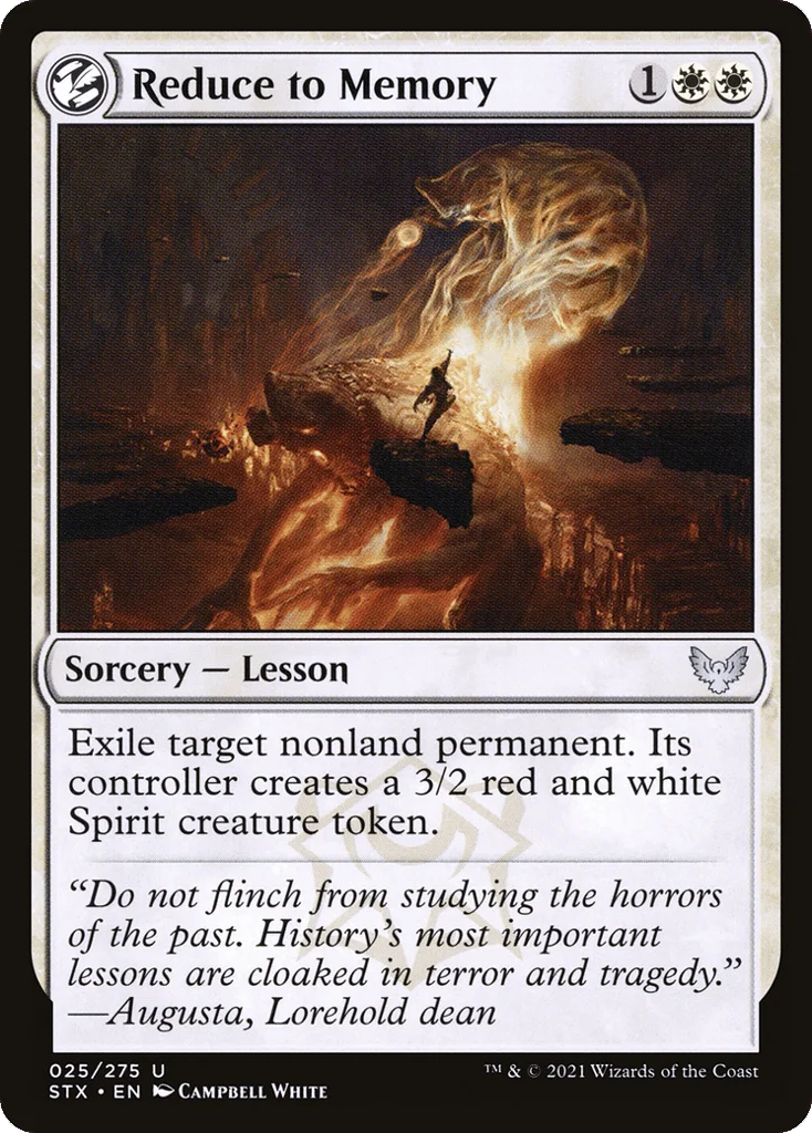 Reduce to Memory · Strixhaven: School of Mages