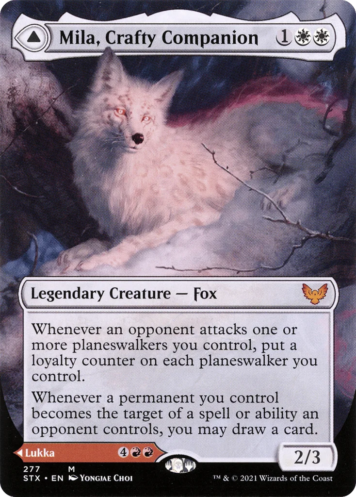 Mila, Crafty Companion // Lukka, Wayward Bonder · Strixhaven: School of Mages