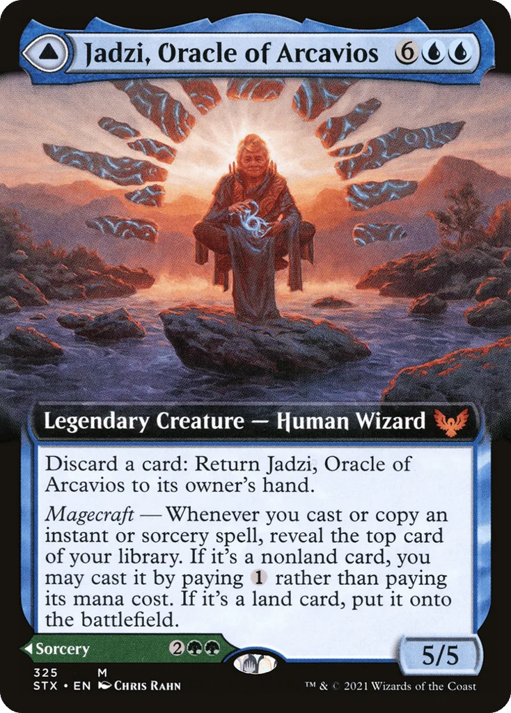 Jadzi, Oracle of Arcavios // Journey to the Oracle · Strixhaven: School of Mages