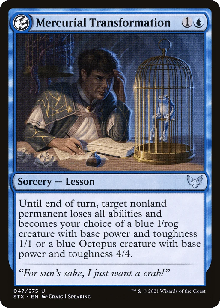 Mercurial Transformation · Strixhaven: School of Mages