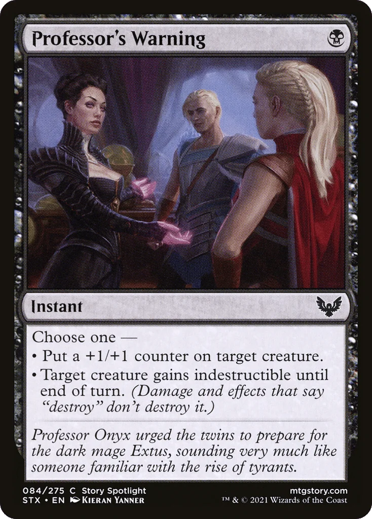 Professor's Warning · Strixhaven: School of Mages