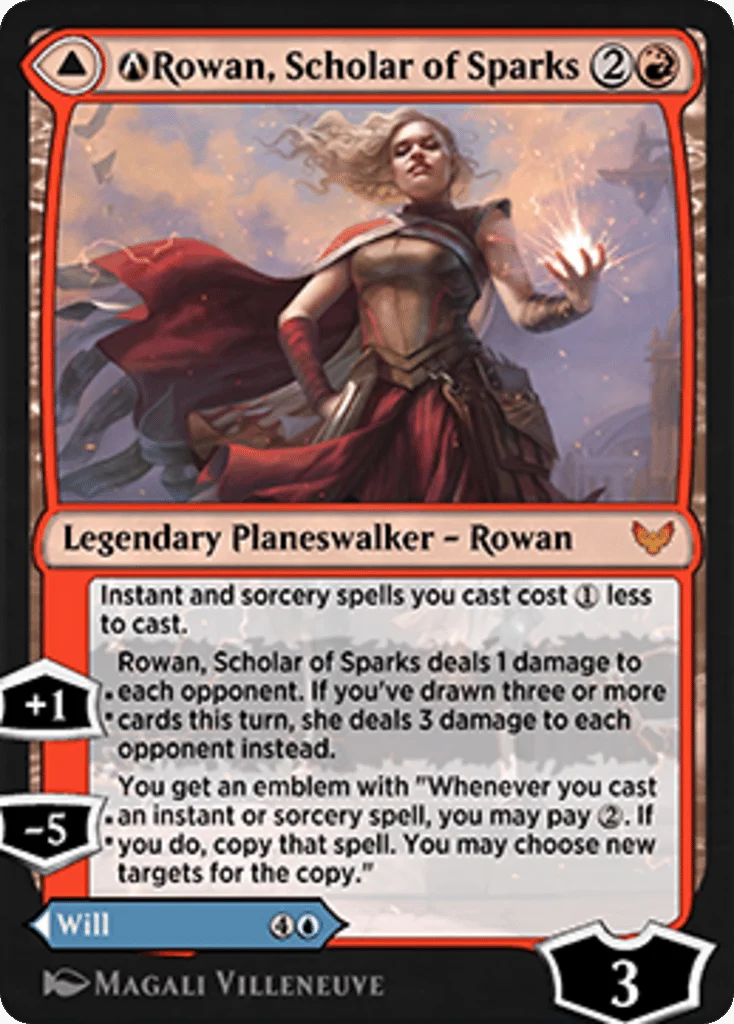 A-Rowan, Scholar of Sparks // A-Will, Scholar of Frost · Strixhaven: School of Mages