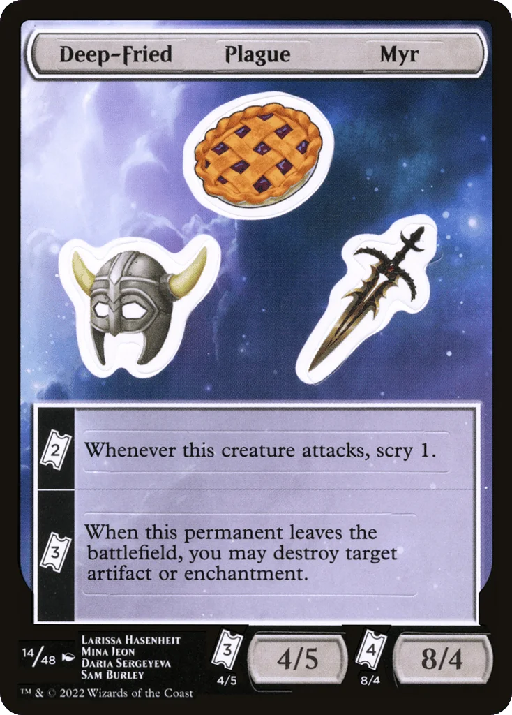 Deep-Fried Plague Myr · Unfinity Sticker Sheets