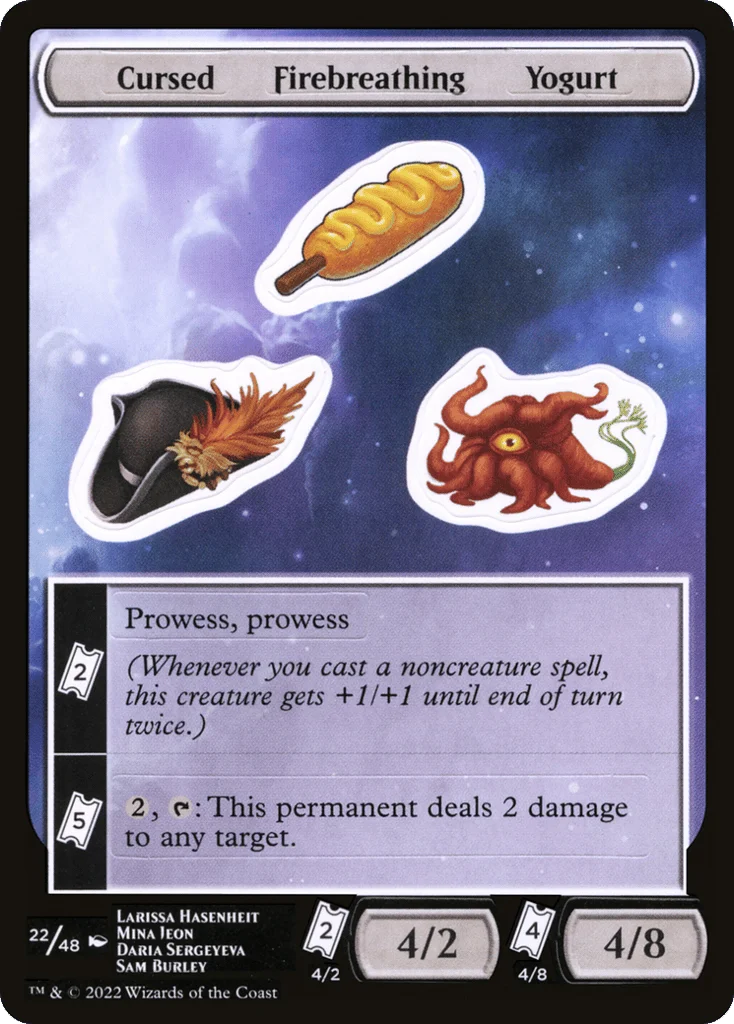 Cursed Firebreathing Yogurt · Unfinity Sticker Sheets