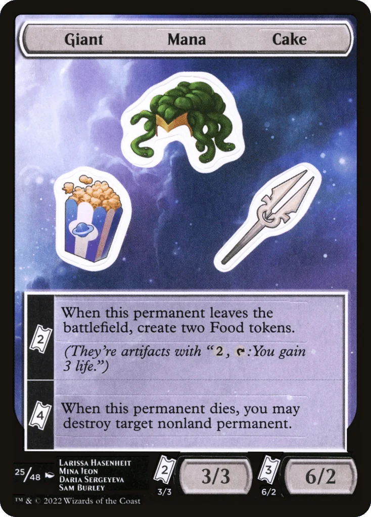 Giant Mana Cake · Unfinity Sticker Sheets