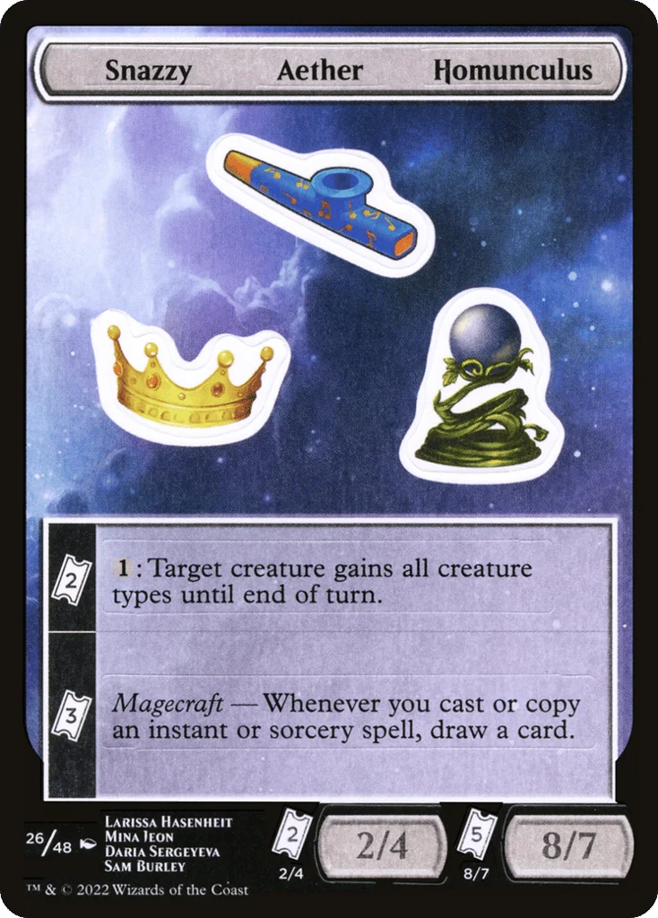 Snazzy Aether Homunculus · Unfinity Sticker Sheets