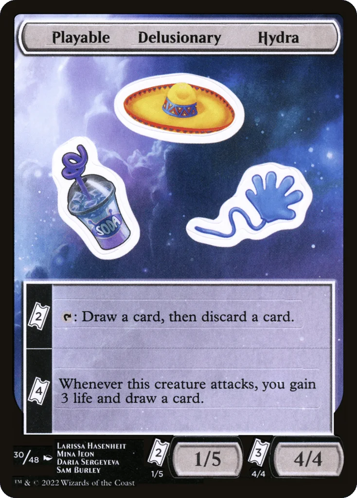 Playable Delusionary Hydra · Unfinity Sticker Sheets