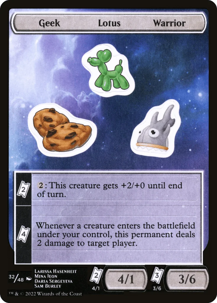 Geek Lotus Warrior · Unfinity Sticker Sheets