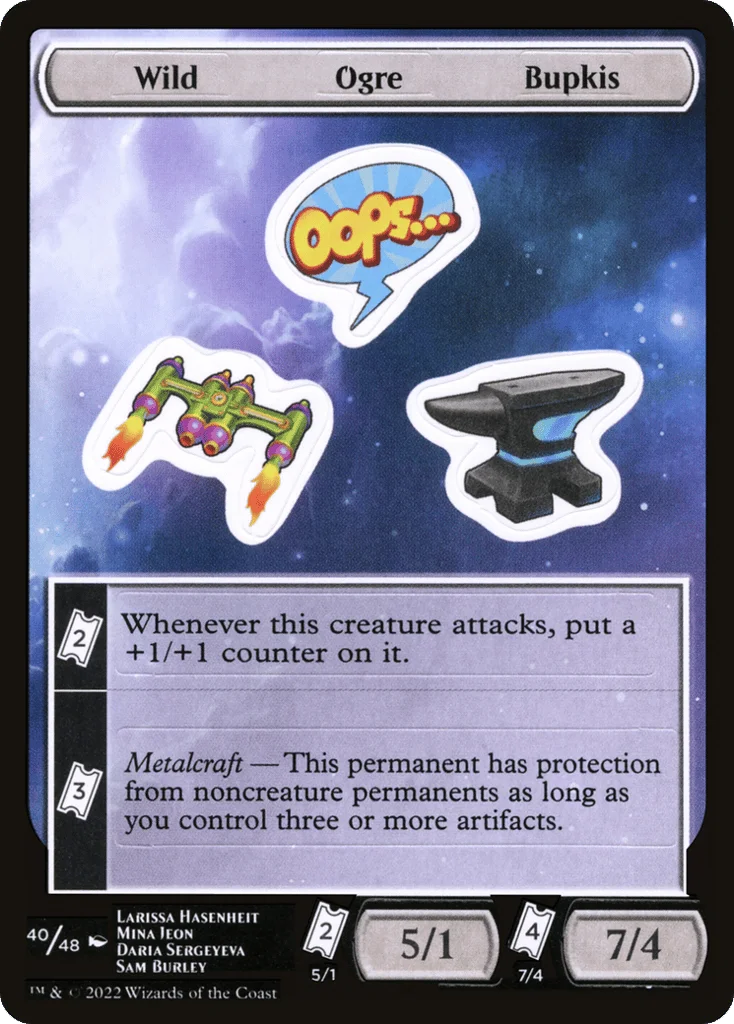 Wild Ogre Bupkis · Unfinity Sticker Sheets
