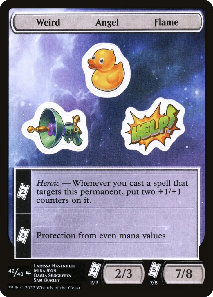 Weird Angel Flame · Unfinity Sticker Sheets