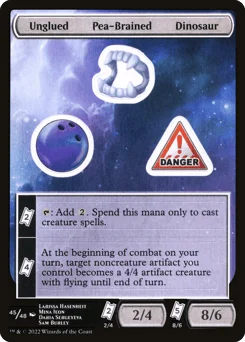 Unglued Pea-Brained Dinosaur