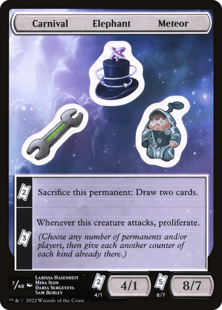 Carnival Elephant Meteor · Unfinity Sticker Sheets
