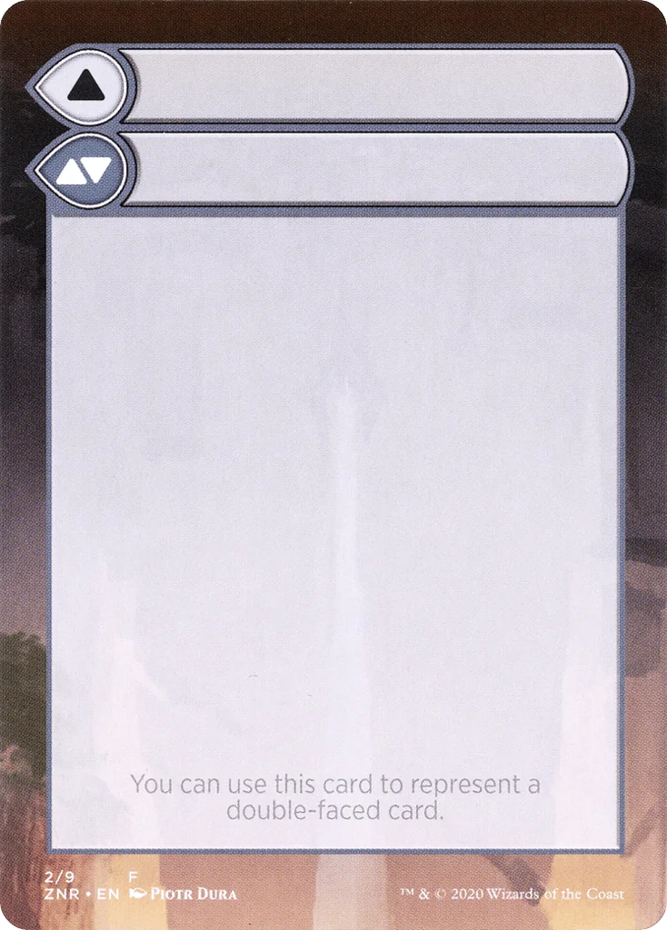 Double-Faced Substitute Card · Zendikar Rising Substitute Cards