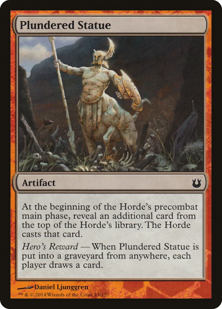 Plundered Statue · Battle the Horde