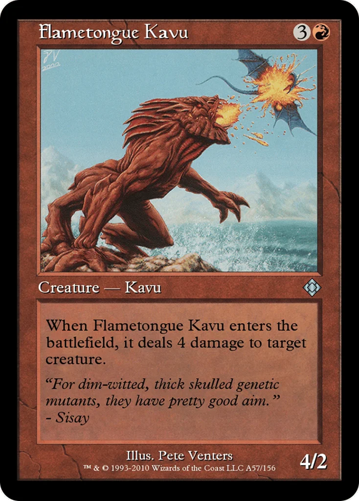 Flametongue Kavu · Magic Online Theme Decks