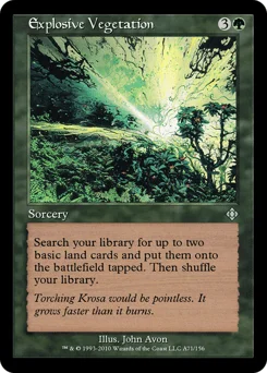 Explosive Vegetation