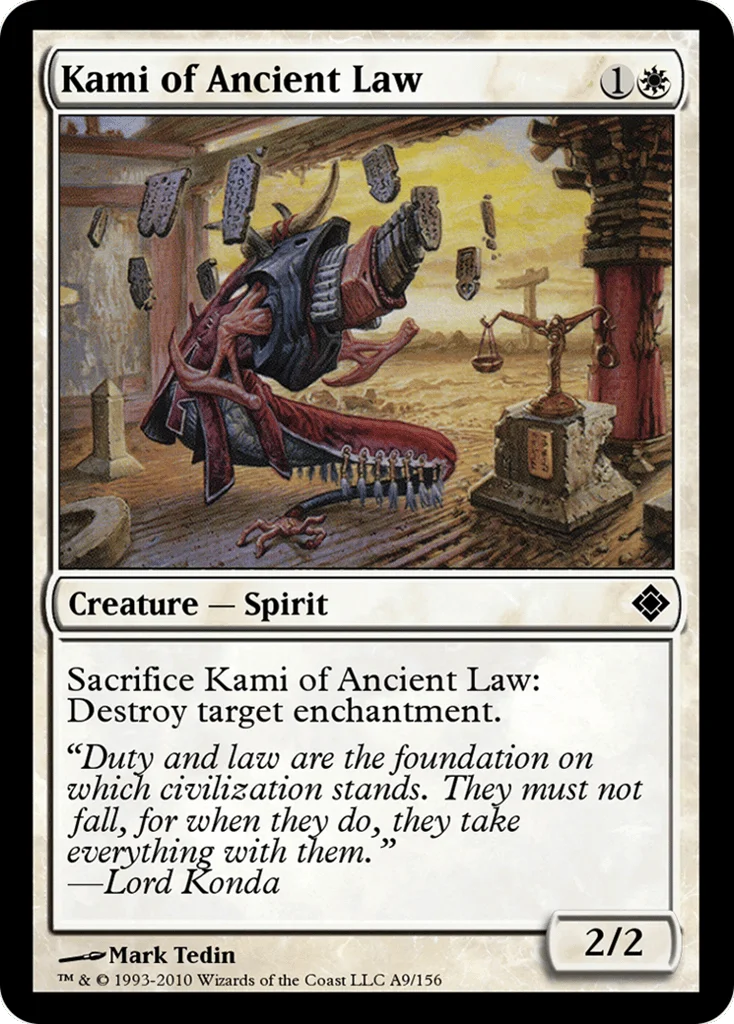 Kami of Ancient Law · Magic Online Theme Decks