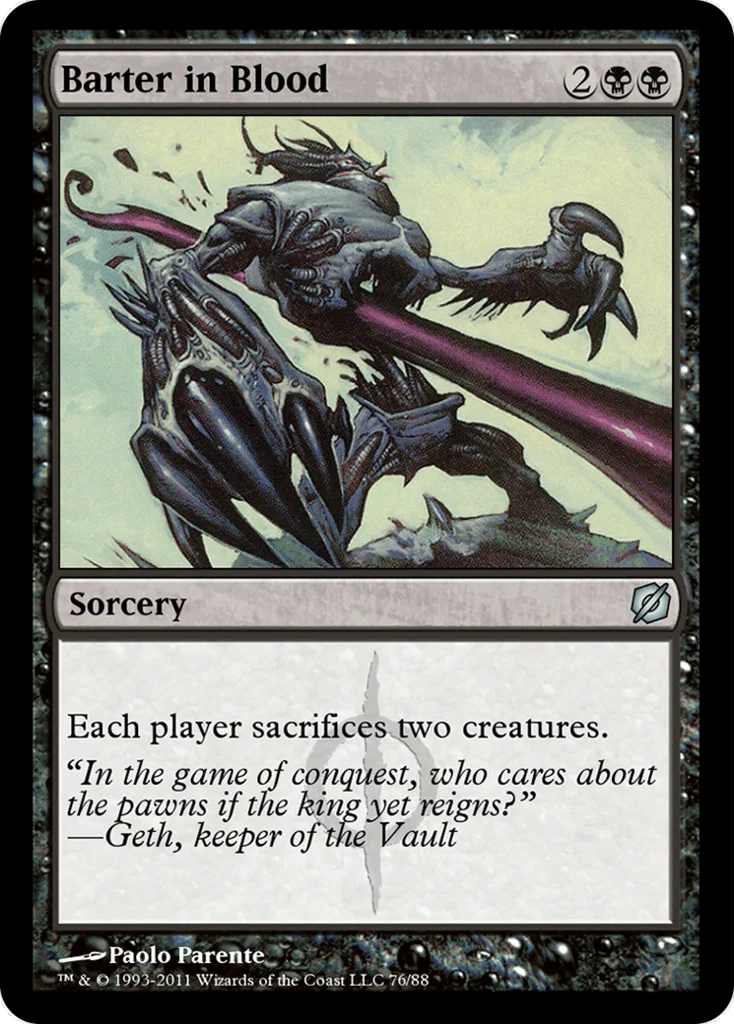 Barter in Blood · Duel Decks: Mirrodin Pure vs. New Phyrexia