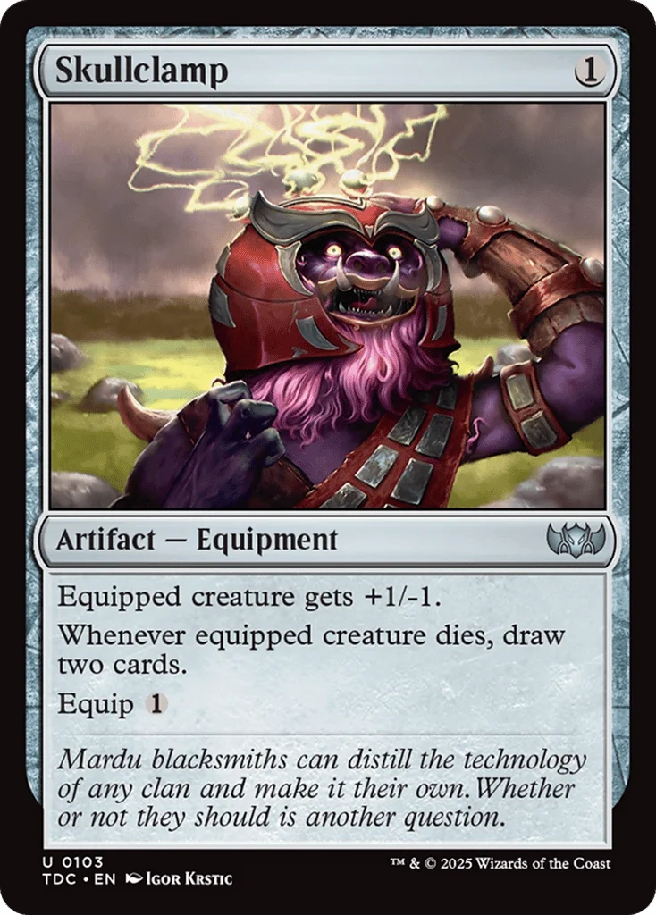 Skullclamp · Tarkir: Dragonstorm Commander