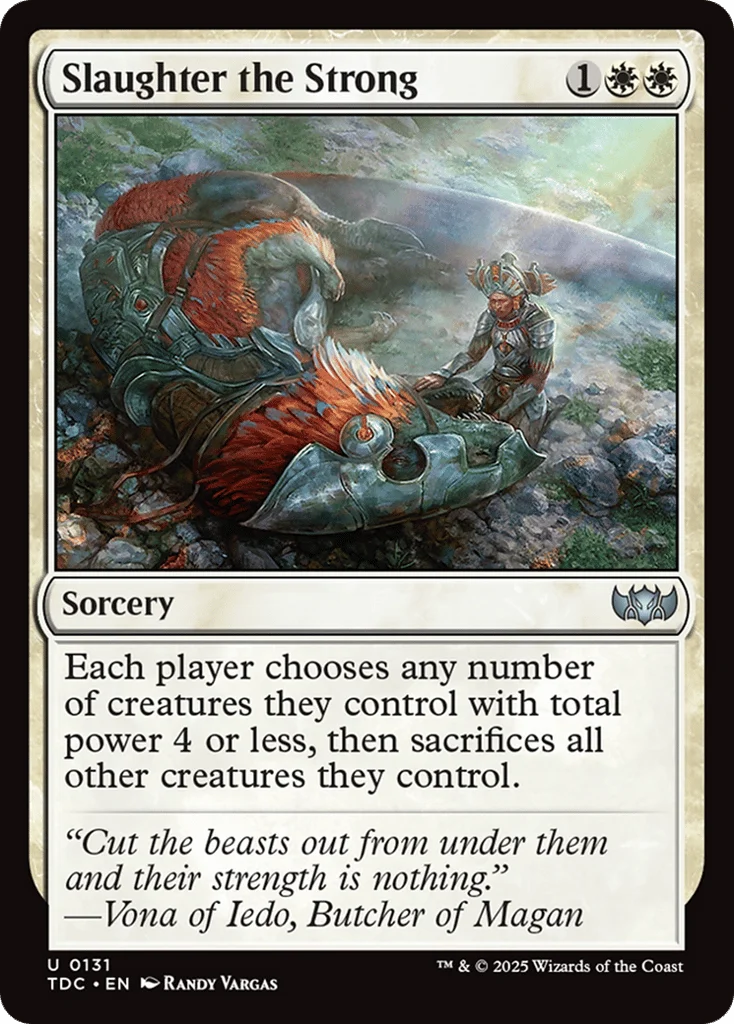 Slaughter the Strong · Tarkir: Dragonstorm Commander